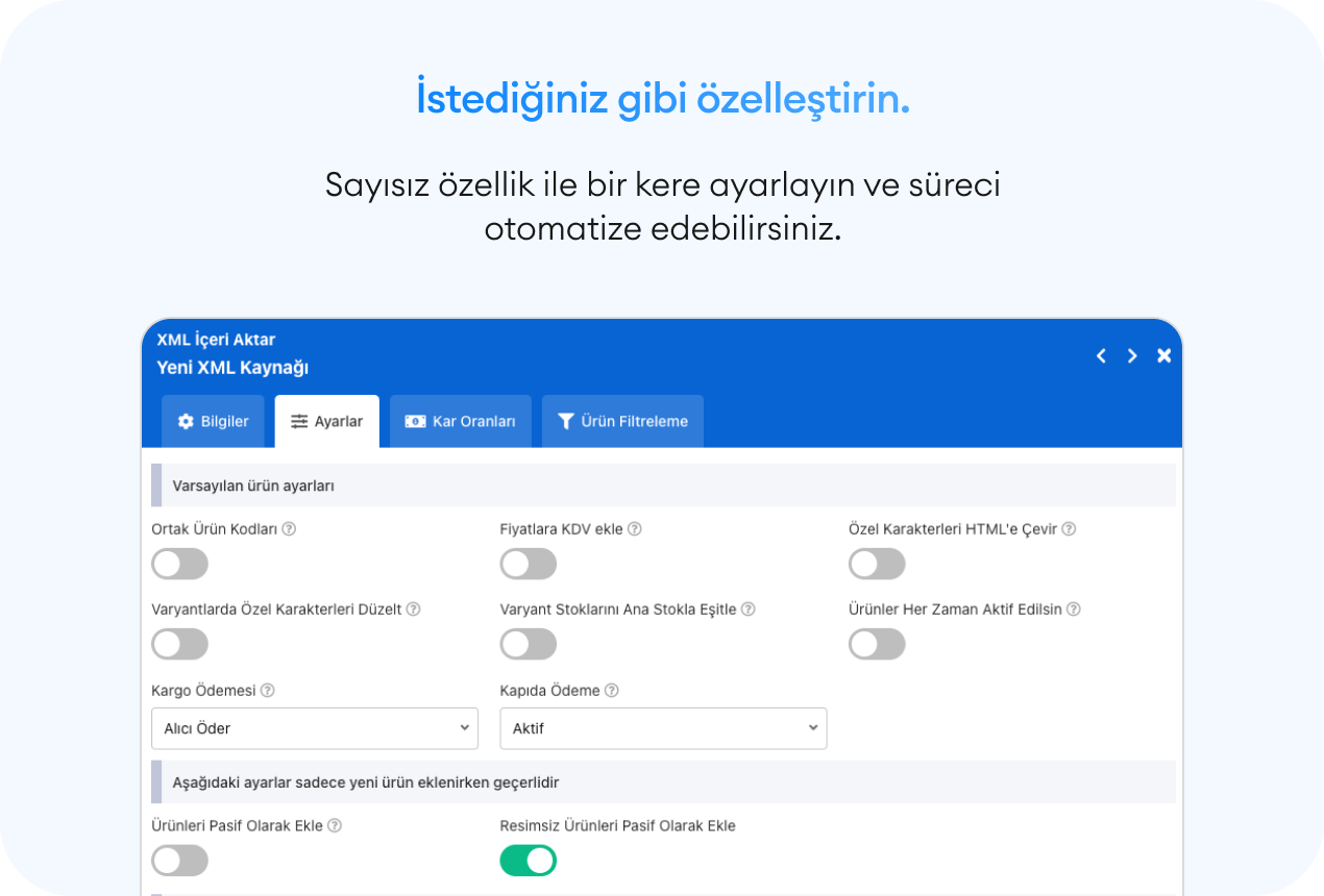 GSoft XML Bayi Paylaşımı