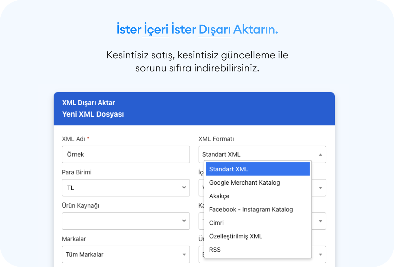 GSoft XML Entegrasyonları
